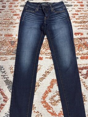 American Eagle Outfitters Women's Dark Indigo Skinny Jeans